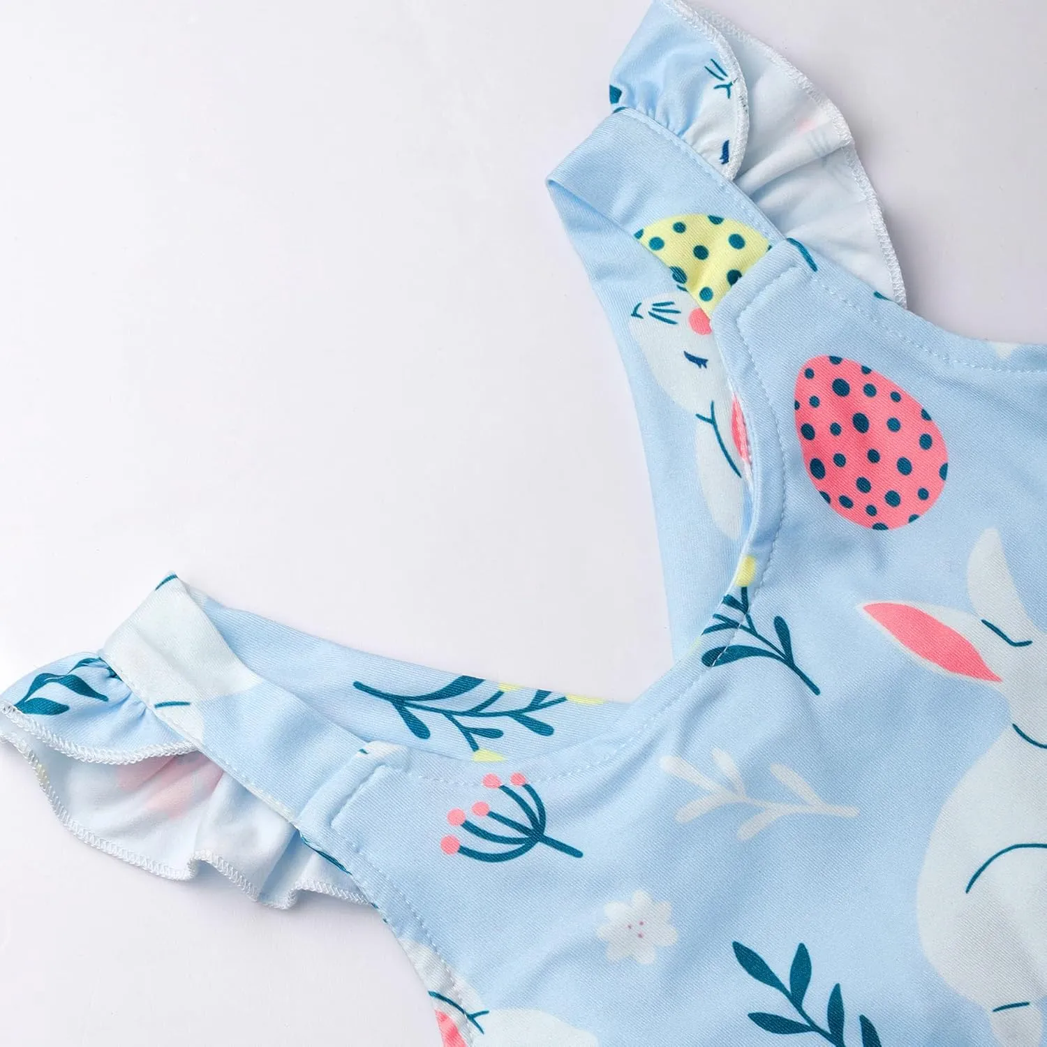 Baby Girls Tiered Dress Flutter Sleeve Twirly Unicorn Sundress Kids Cute Outfits Toddler Summer Dresses 2-8 Years Old