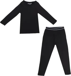 Boys Thermal Top and Bottom Underwear Set; Long Johns for Kids; Base Layer Set for Cold Weather; Microfleece Moisture Wicking
