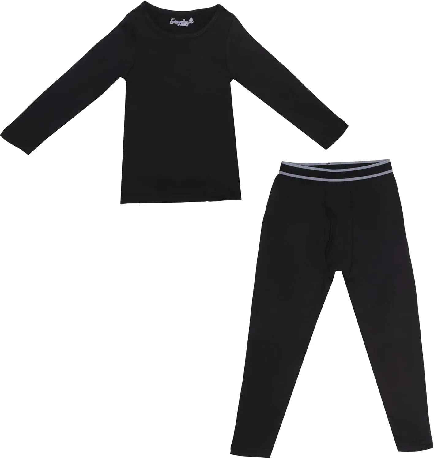 Boys Thermal Top and Bottom Underwear Set; Long Johns for Kids; Base Layer Set for Cold Weather; Microfleece Moisture Wicking