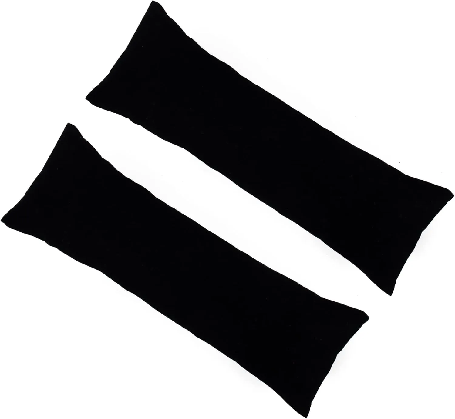 Framendino, 2 Pack Black Long Watch Display Pillows Velvet Bracelet Jewelry Displays Pillow Bangle Holder Cushions for Show Organizer