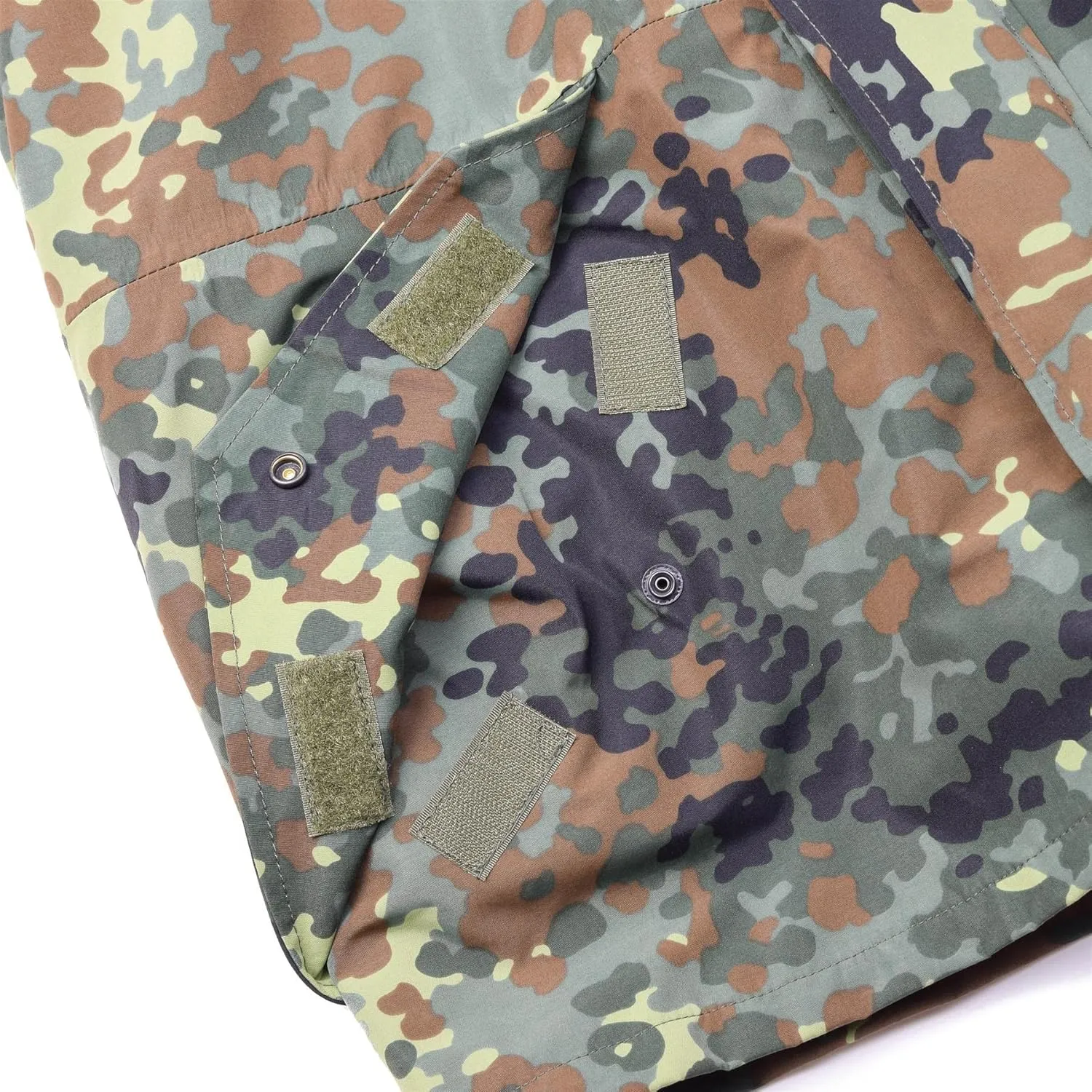 German Army Flecktarn Jacket Miltec Waterproof Parka with Lining Camo Men's military uniform