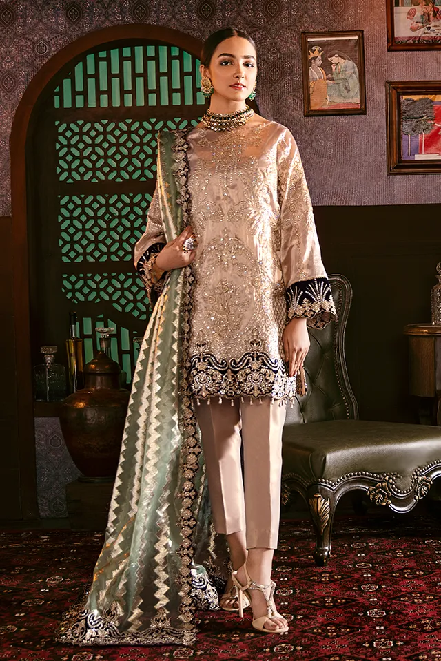 Imrozia Solas De Lune Luxury Chiffon Collection – I-109 Gold Galore