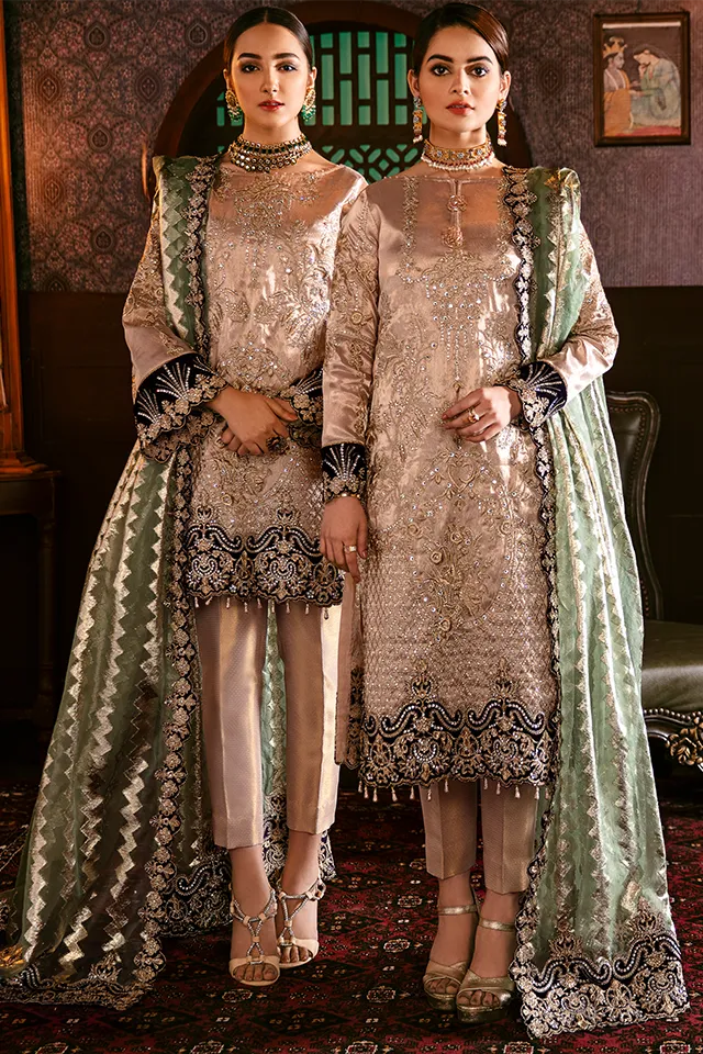 Imrozia Solas De Lune Luxury Chiffon Collection – I-109 Gold Galore