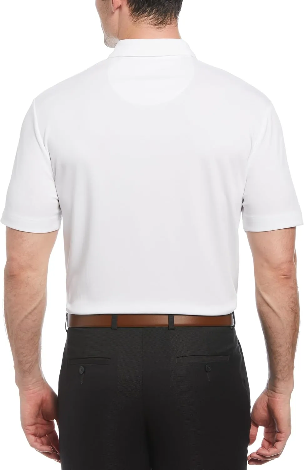 Perry Ellis Men's Classic Short Sleeve Golf Polo, Moisture-Wicking Sun Protection, Enhanced Stretch (Available in Big & Tall)