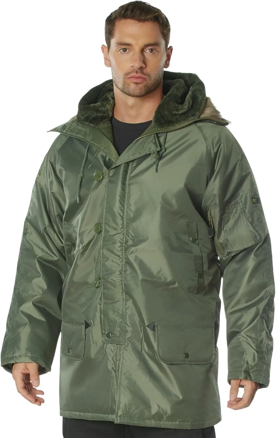 Rothco N-3B Parka  Comfortable and Warm Winter Coat  Water-Repellent  Snorkel Hood