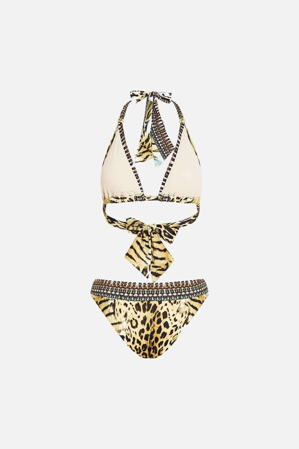 SOFT TIE BIKINI WITH TRIM JAGUAR