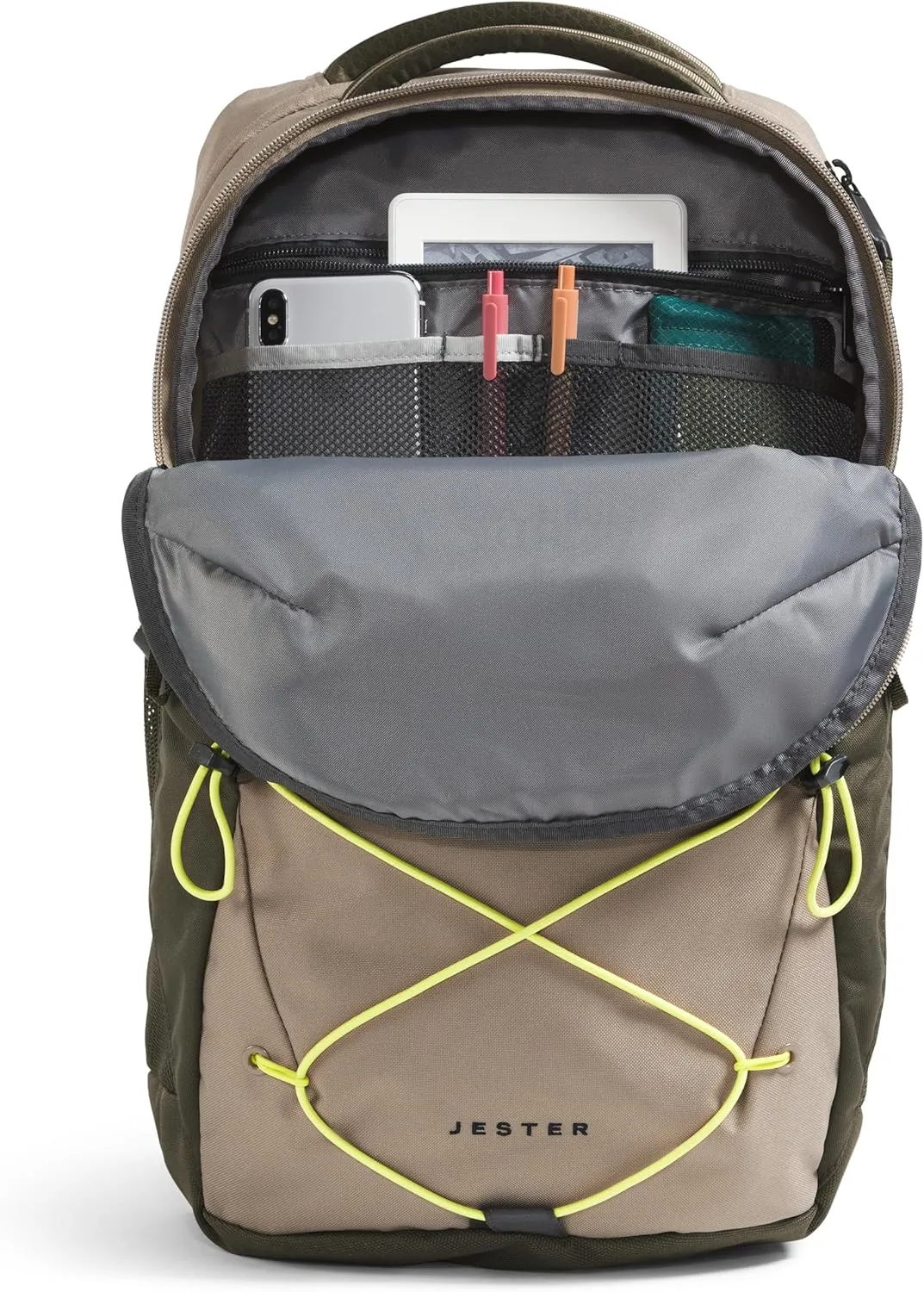 THE NORTH FACE Jester Everyday Laptop Backpack, Cavern Grey/New Taupe Green, One Size