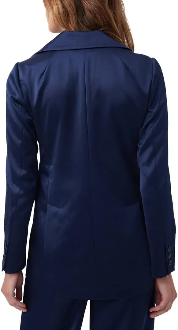 Trina Turk Women's Longline Satin Blazer