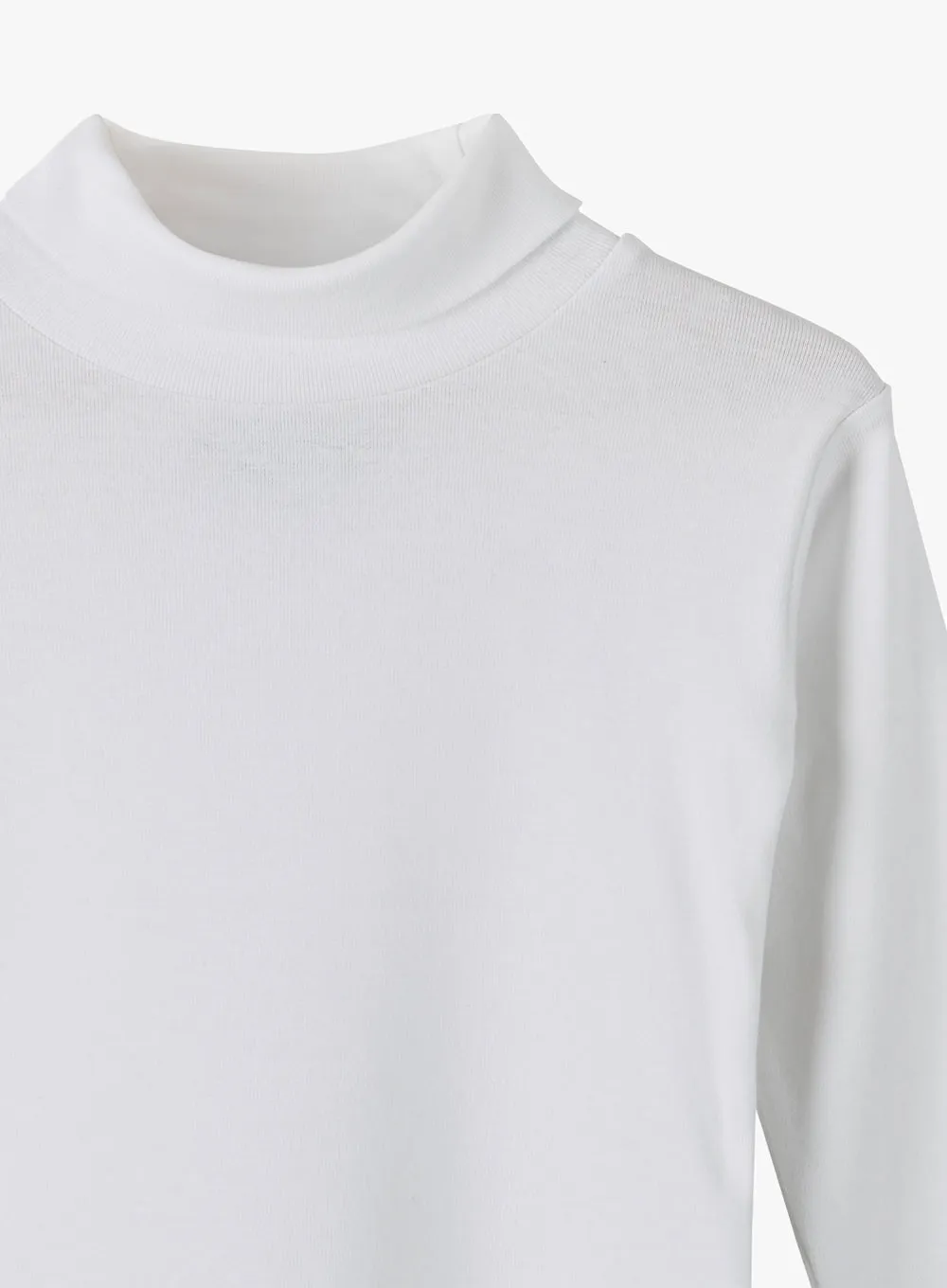 Unisex Classic Roll Neck in White